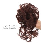 Coc modern din par artificial ATM33 - Castaniu Inchis